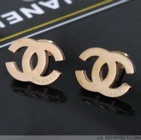 chanel ohrstecker gold|chanel rose gold earrings.